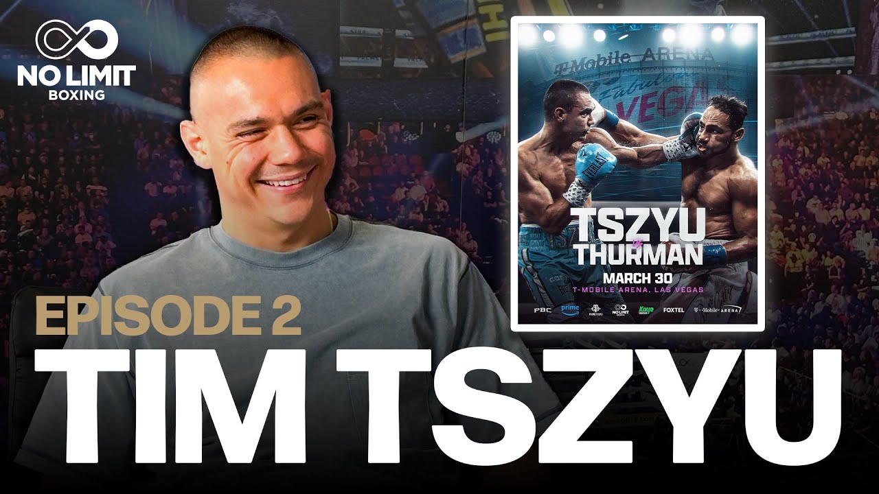 Tim Tszyu predicts his Las Vegas HEADLINE PPV vs. Keith Thurman | No Limit Boxing Podcast Episode 2 background