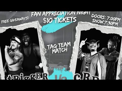 Trigger Warning vs Canadian Red Devil and The Trendsetters (Bizarre Underground Wrestling) 01/￼09/26