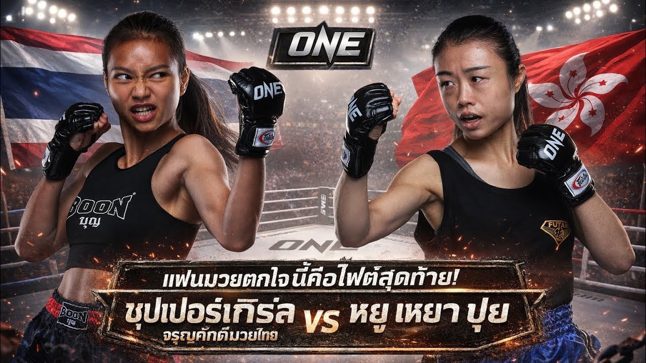 แฟนมวยตกใจนี้คือไฟต์สุดท้าย! ซุปเปอร์เกิร์ล จรูญศักดิ์มวยไทย vs Yu Yau Pui
