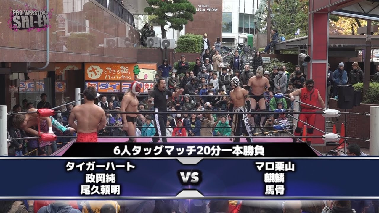 2017.11.19 プロレスリング紫焔ハイハイタウン大会 オープニングマッチ background