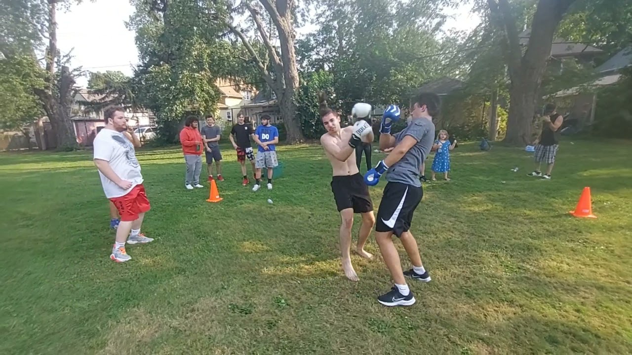 FightFlix Jr. BackYard Boxing: Tyler Bryan Vs. JLS (LightWeight Vs. MiddleWeight) (MMA Vs. Boxer)