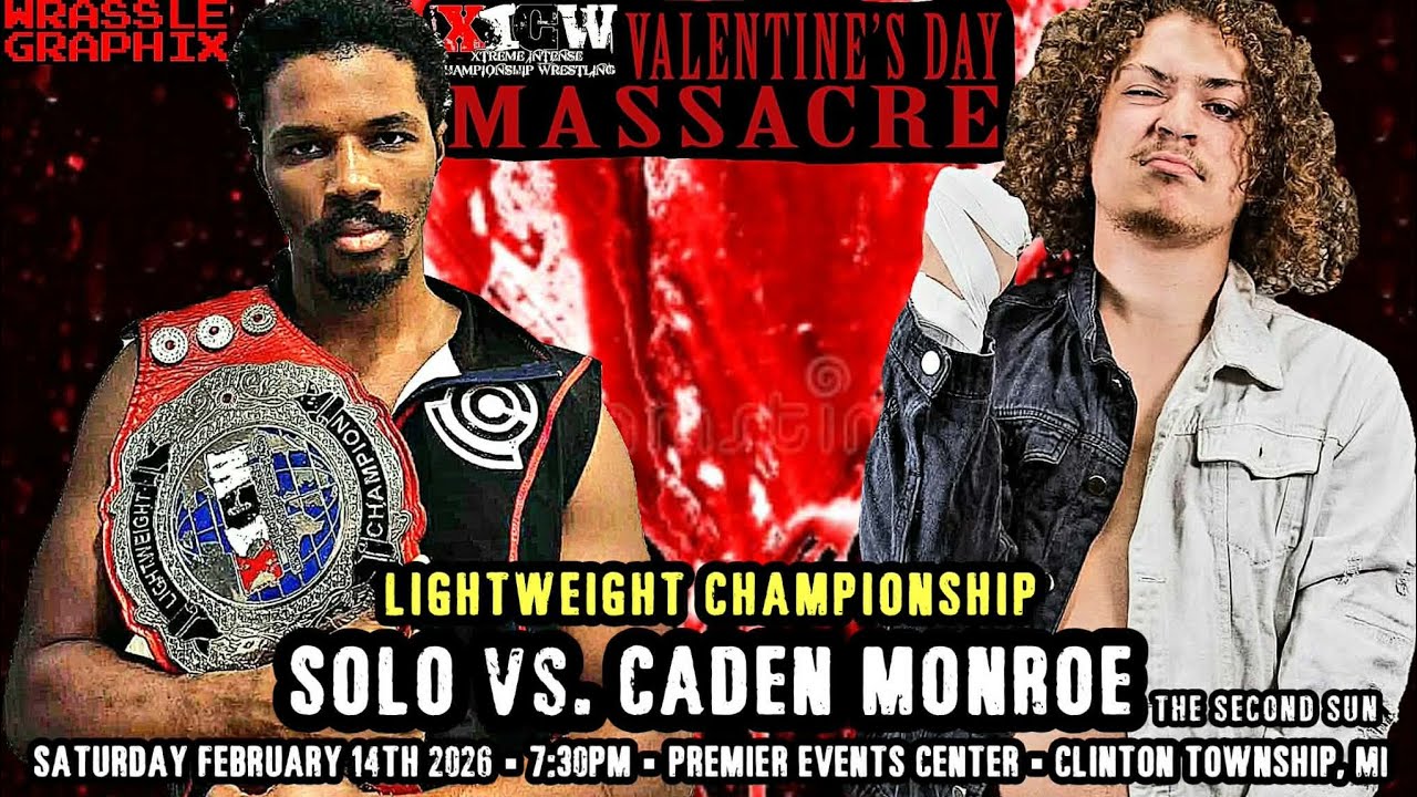 Full Match: SOLO vs. CADEN MONROE (Light Heavyweight Title Bout - Valentine's Day Massacre 2026)