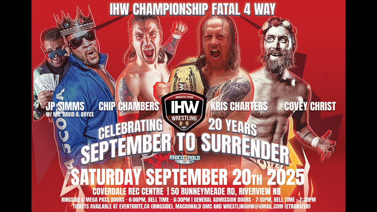IHW Heavyweight: Kris Charters vs Chip Chambers vs Covey vs JP Simms | IHW Wrestling S2S20: Match #6