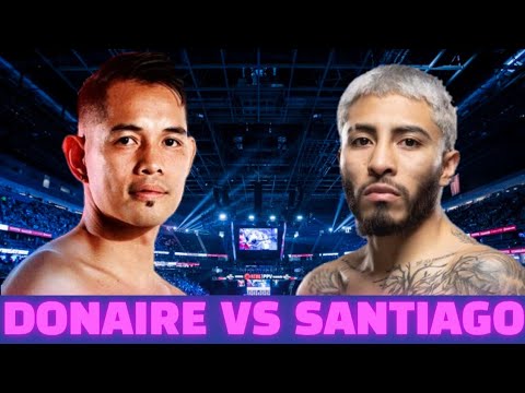 NONITO DONAIRE VS ALEXANDRO SANTIAGO FIGHT background