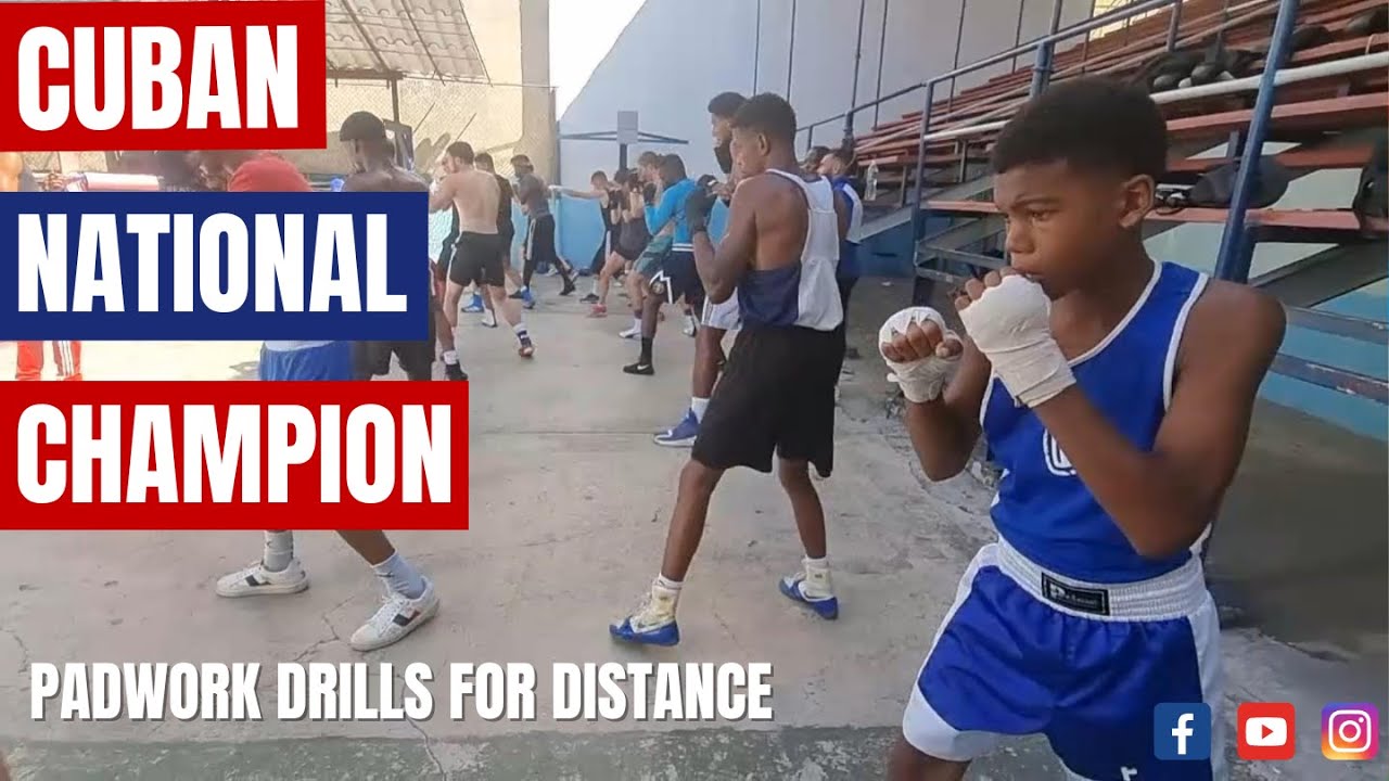 CUBAN BOXING TUTORIAL: PADWORK DRILLS FOR DISTANCE!!!