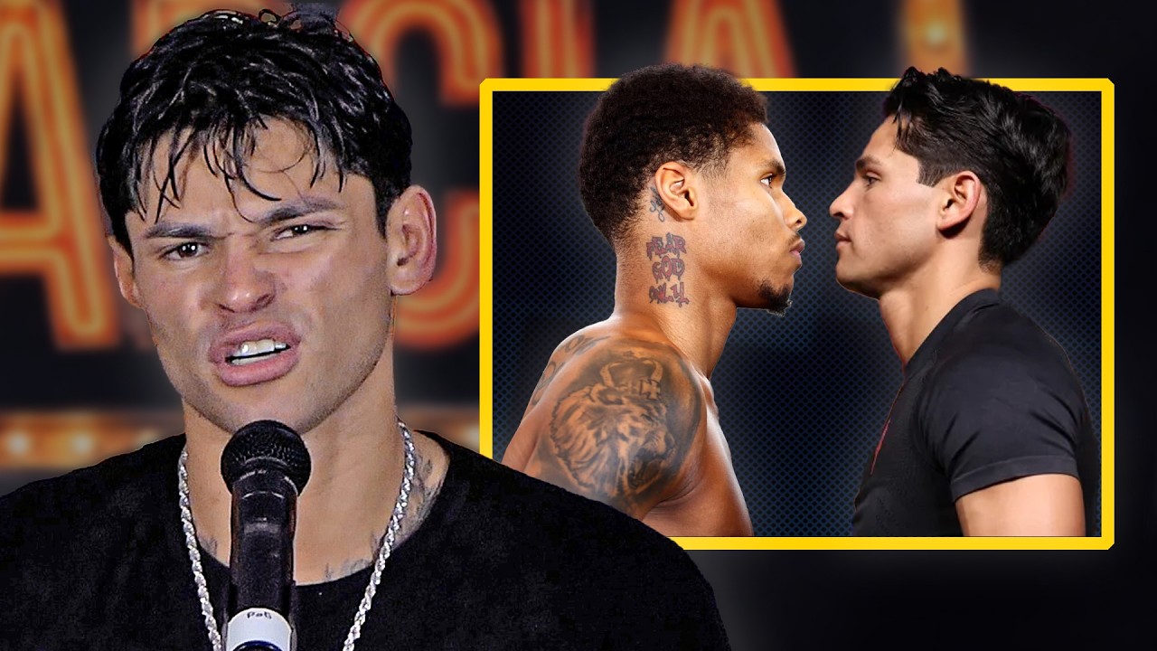 'YOU SCARED!!' - Ryan Garcia AFTER CROSSING PATHS w/ Shakur Stevenson POST FIGHT