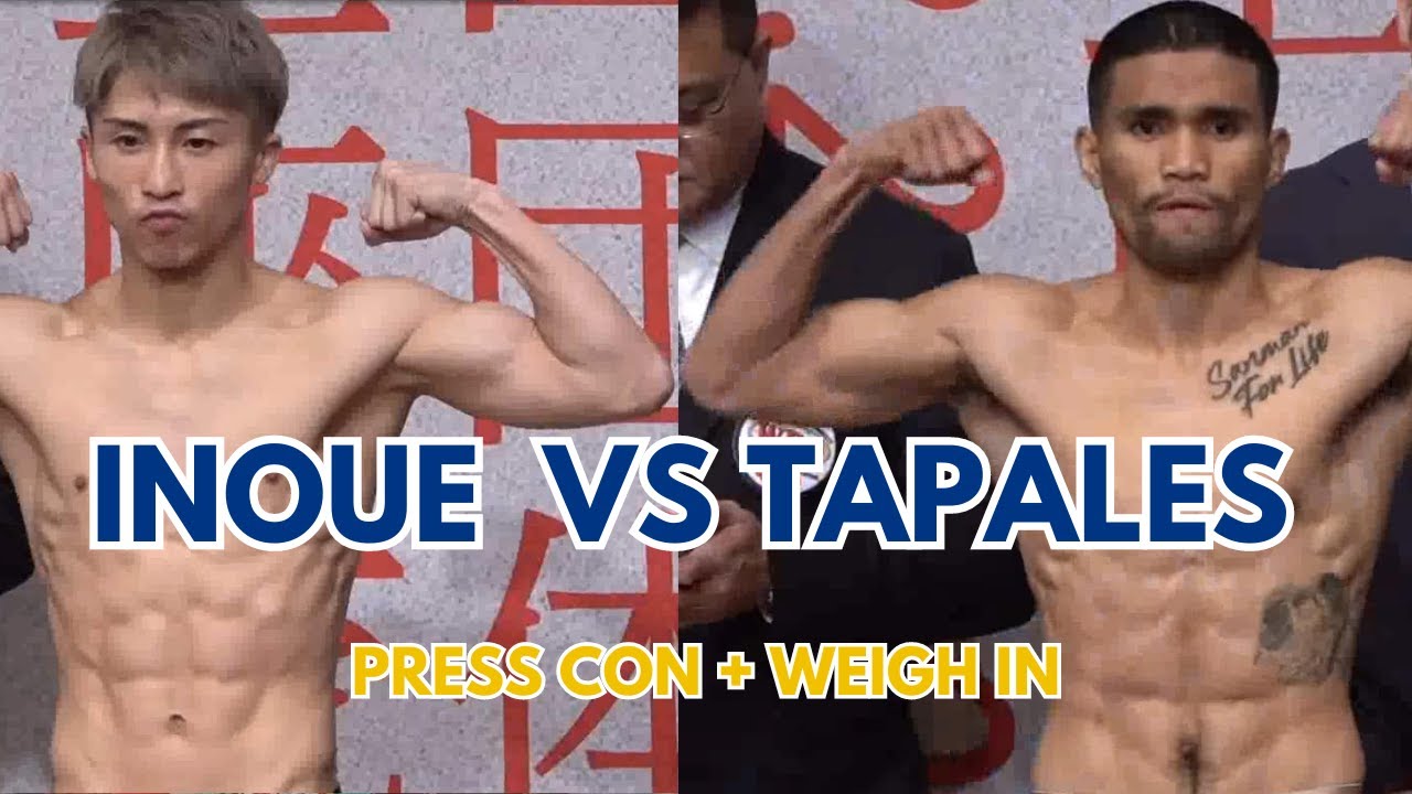 NAOYA INOUE (JAPAN) vs MARLON TAPALES (PHILIPPINES) PRESS CONFERENCE + WEIGH IN background