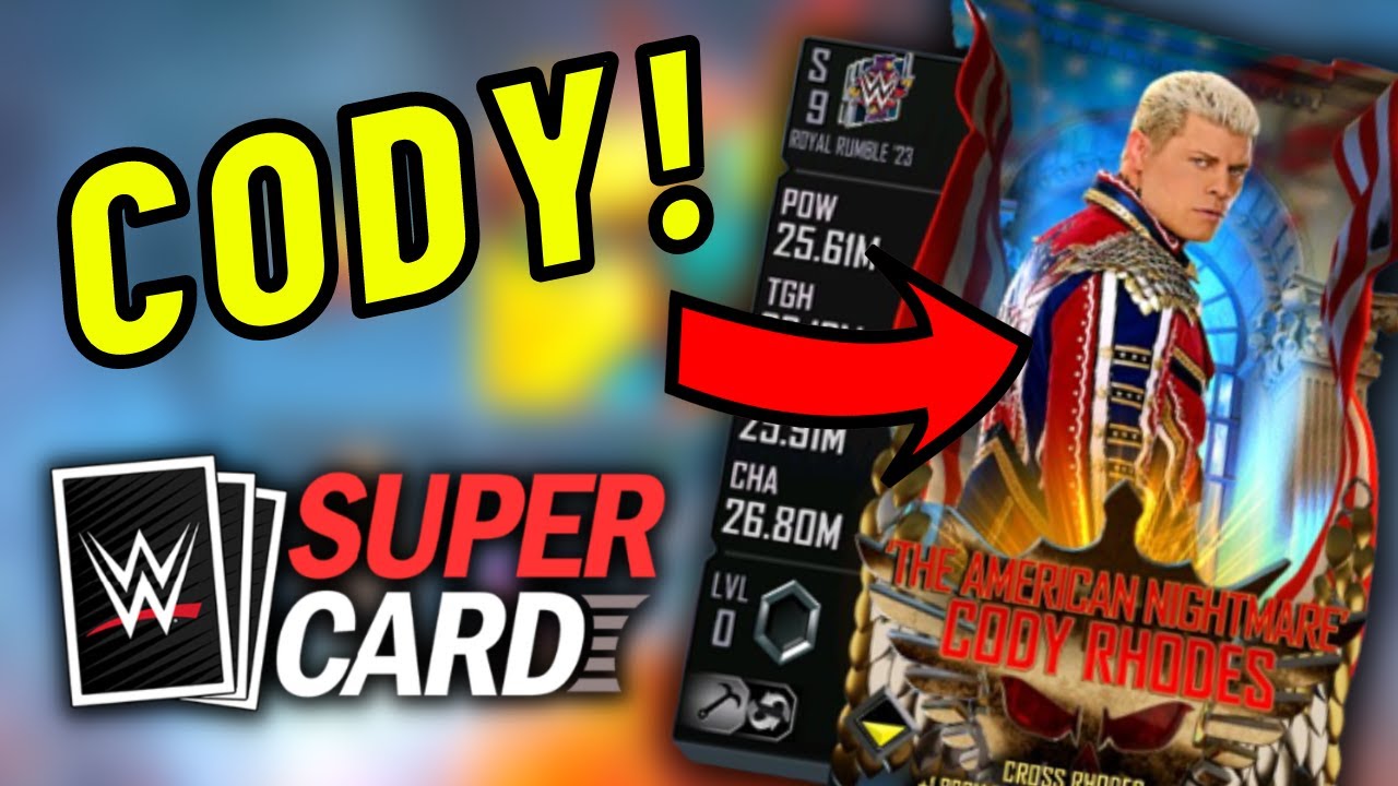 Cody Rhodes WWE Supercard Pack Opening Spectacular đ„ background