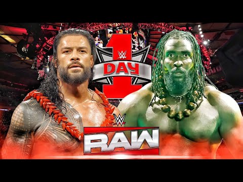 Roman Reigns Vs Oba Femi Full Match WWE RAW Day 1 - wwe 2k25 game play