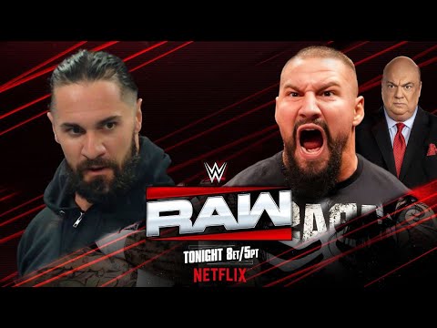 Seth Rollins Vs Bron Breakker Full Match WWE RAW 2026 - The Vision Vs The Visionary