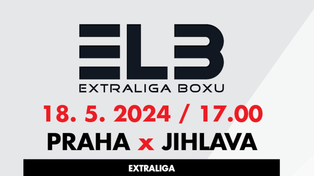 Extraliga boxu ČBA - PRAHA vs JIHLAVA - 8. zápas - Servác Boháč vs Šimon Šuster background