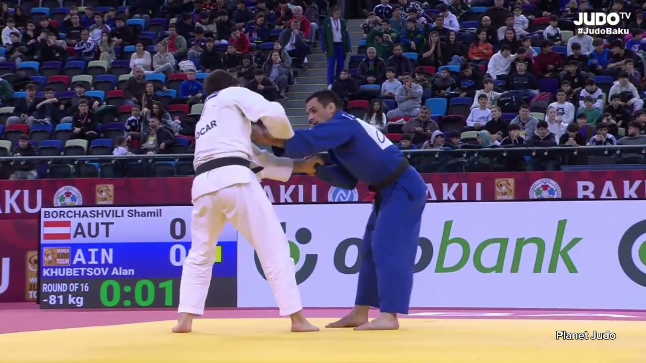 Shamil BORCHASHVILI 🇦🇹 🆚️ Alan KHUBETSOV 🇷🇺 | 3 раунд/-81кг | Большой Шлем Баку 2024