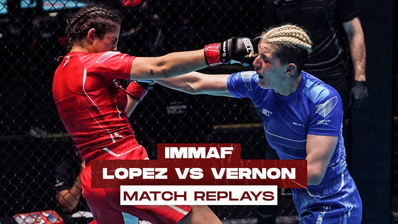 Lopez vs. Vernon at 2022 World Championships | IMMAF Match Replays background