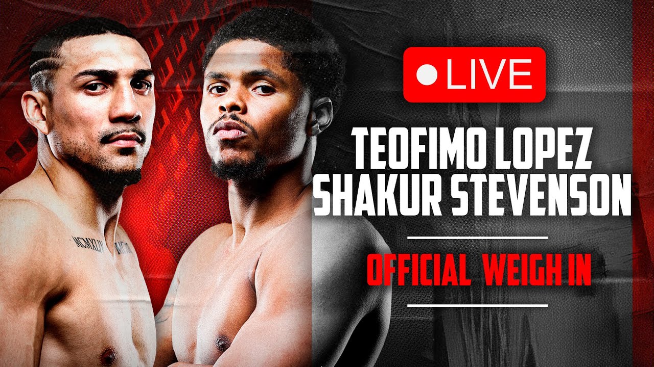 LIVE WEIGH IN 🥊 Teofimo Lopez vs Shakur Stevenson • The Ring 6 | DAZN Boxing