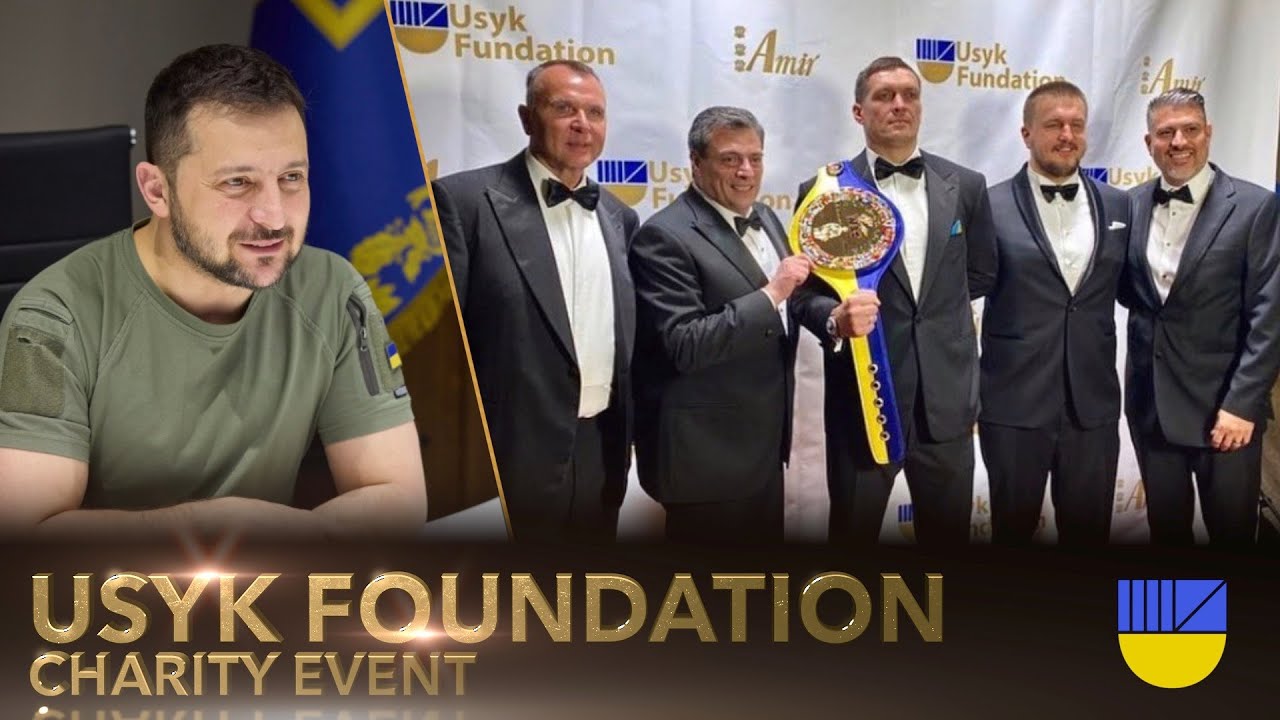Благодійний вечір. Зеленський | Тайсон | Уолберг | Пояс WBC | USYK FOUDATION background