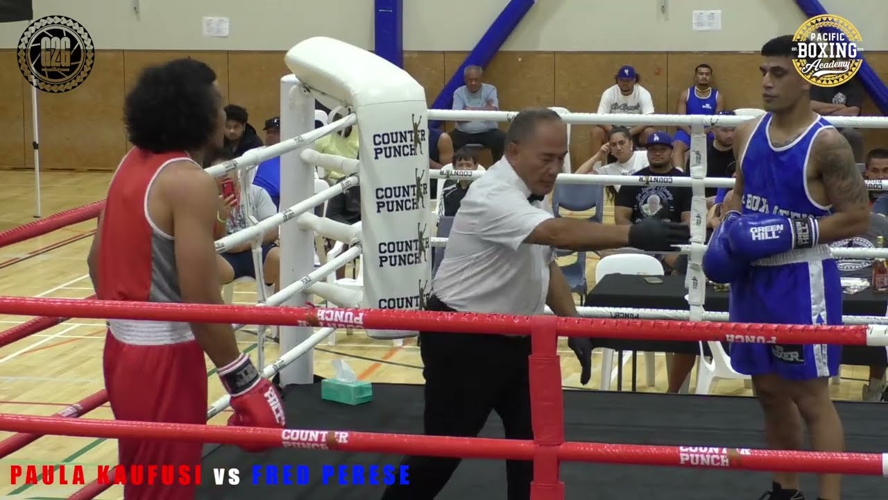 PACIFIC BOXING ACADEMY EVENT: PAULA KAUFUSI vs FRED PERESE - Amateur Boxing Bout backdrop