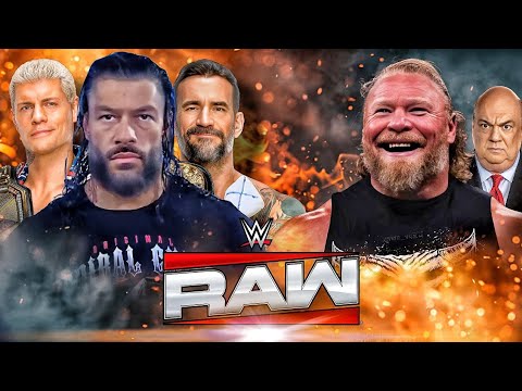 Brock Lesnar vs Roman Reigns, Cody Rhodes & CM Punk WWE RAW NETFLIX 2K25 - Full Match