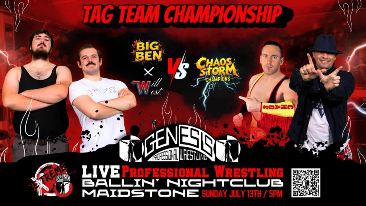 Gen Pro EXTREME Tag Team Championships : Big Ben & Will West vs. Chaos Storm (C) ! ( Highlights )