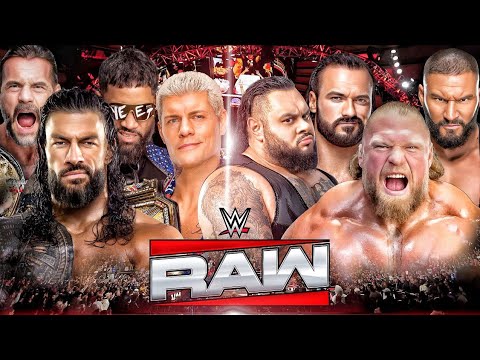 Team Brock Lesnar vs Team Roman Reigns WWE RAW NETFLIX 2K25 - Roman Reigns vs Brock Lesnar