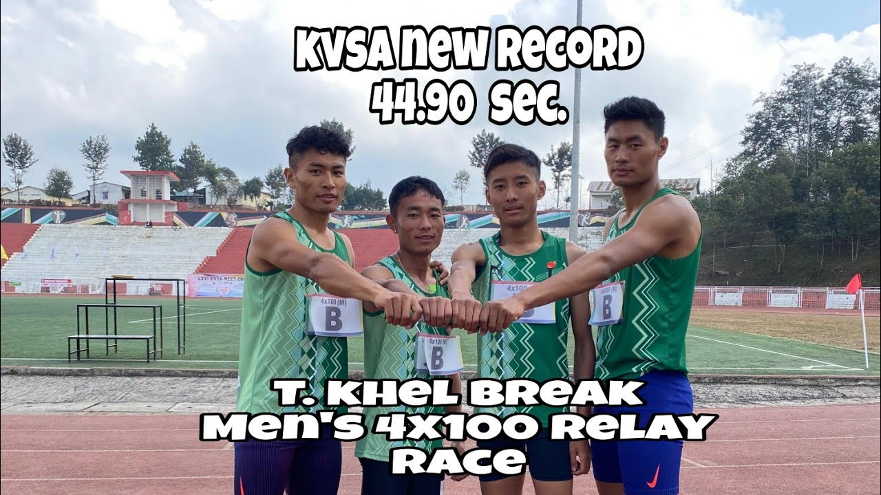 4x100 Relay Race Men's Final 🥇 | KVSA New Record | 66th KVSA MEET 2024. backdrop