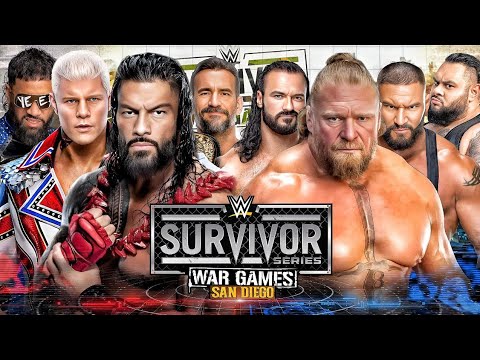 Team Roman Reigns vs Team Brock Lesnar WWE Survivor Series War Games 2K25 - FULL MATCH