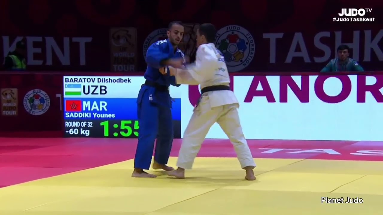Dilshodbek BARATOV 🇺🇿 🆚️ Younes SADDIKI 🇲🇪  | 1/32финала/-60кг | Большой Шлем Ташкент 2024