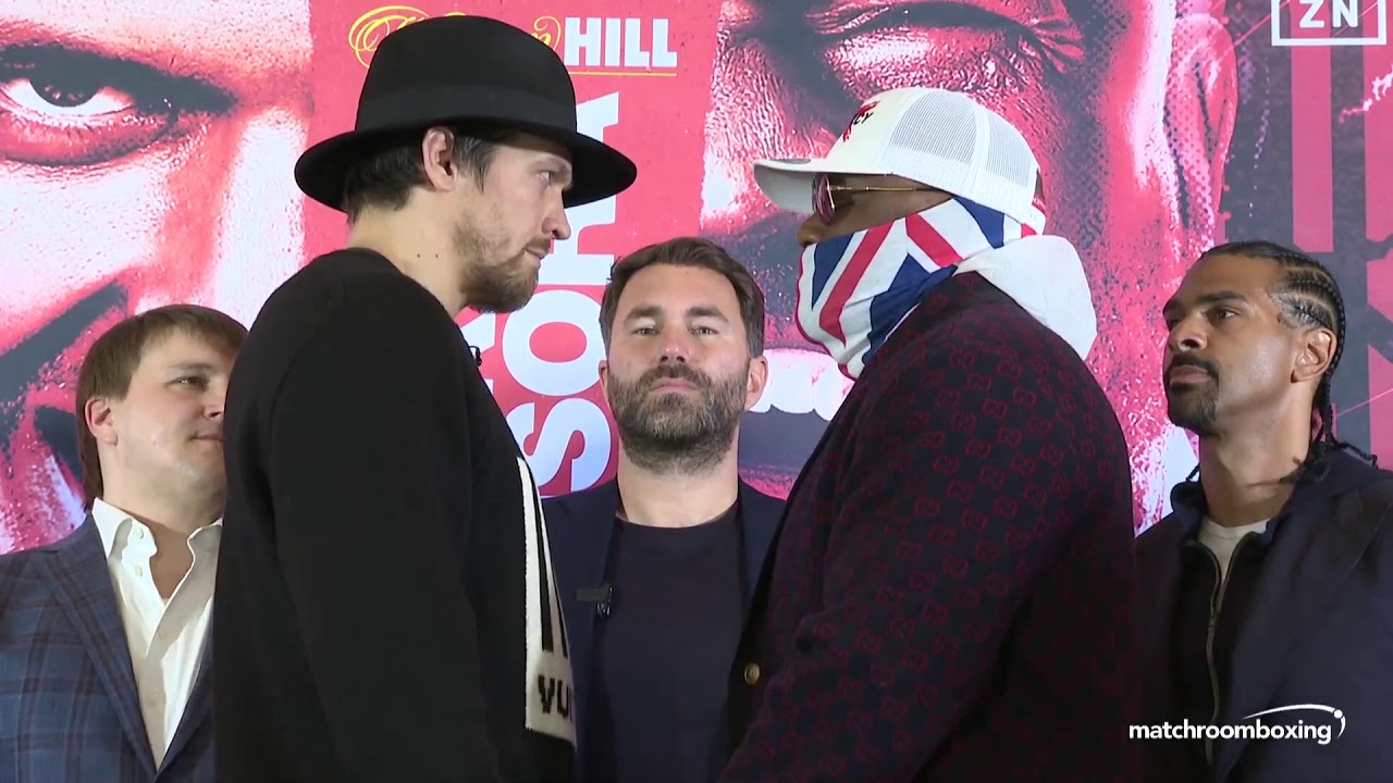 Aleksandr Usyk vs. Dereck Chisora Face Off | Press Conference | Усик - Чисора лицом к лицу background