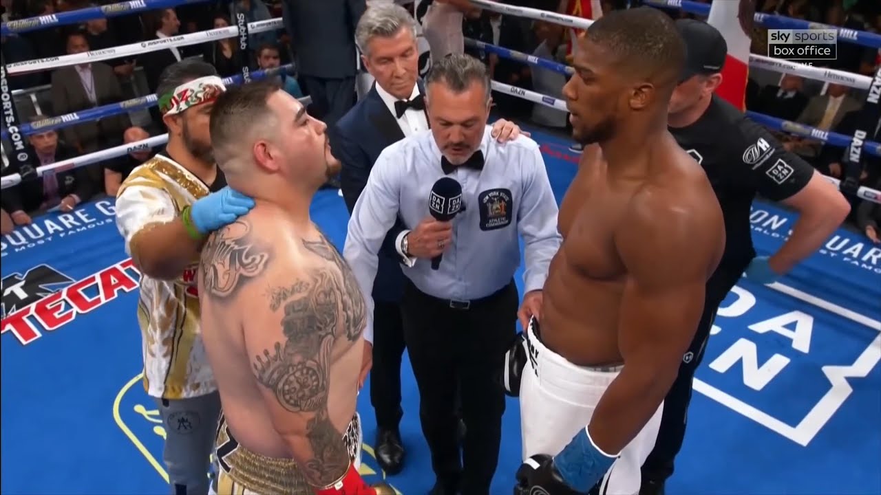 ANTHONY JOSHUA (UK) vs ANDY RUIZ JR (USA) TKO FIGHT background