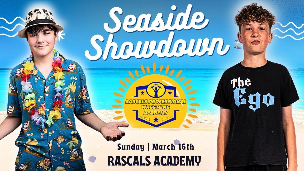 Rascals Children's Pro Wrestling Seaside ShowDown Match 4 - Ego Vs Joshee Vacay 2 background