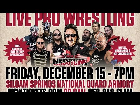 Shotgun Webber vs Cannonball Matthews TIW 12/15/2023 background
