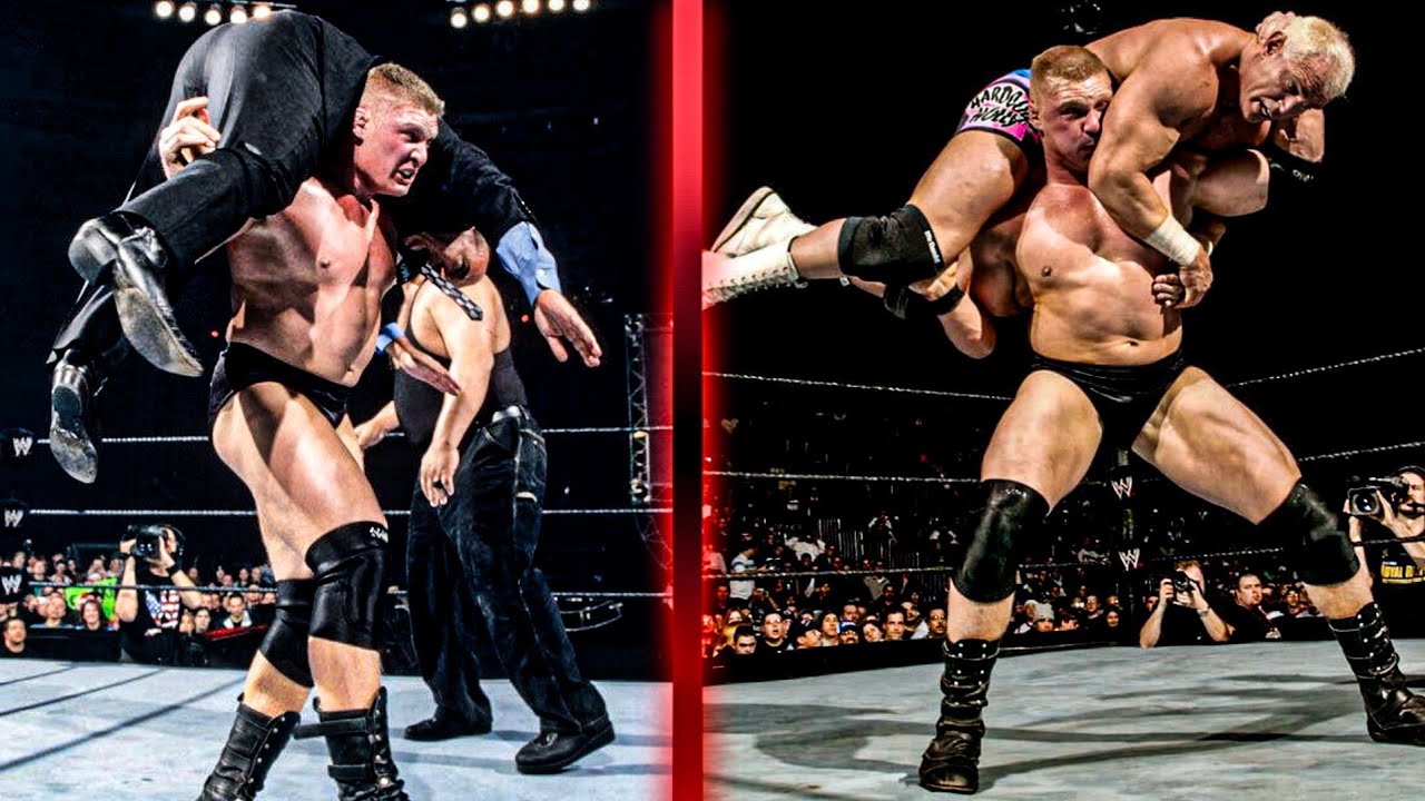 WWE Brock Lesnar Angriest F5 Compilation