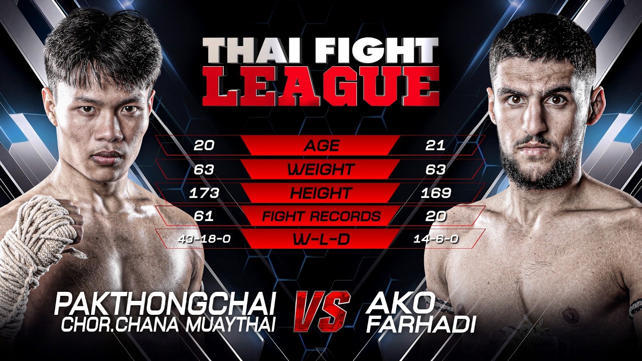 Pakthongchai Chor. Chana Muaythai vs. Ako Farhadi | THAI FIGHT LEAGUE #95 | 8 Mar 2026