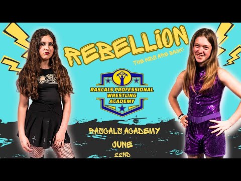Rascals Children's Pro Wrestling Show- Rebellion Match 3 - Casey Diamond vs Pixie background