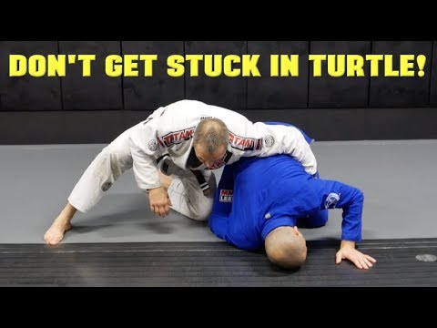 Rolling Escape From Turtle Position: BJJ Turtle Escape background