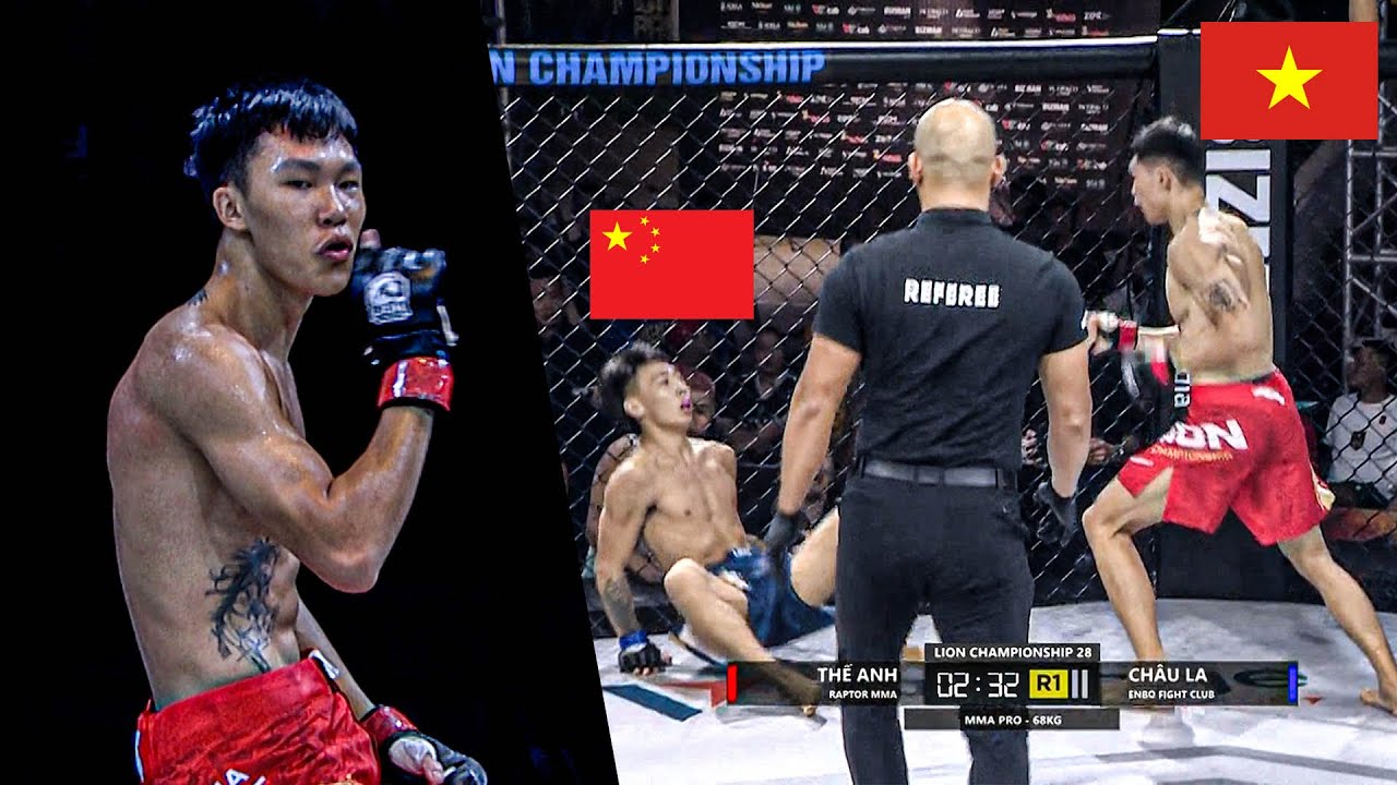 18 Phút TỘT ĐỈNH Hà Thế Anh SO GĂNG cực căng với các tay đấm Trung Hoa trên sàn MMA Lion