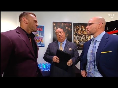 Paul Heyman,Adam Pearce & Nick Aldis backstage segment _WWE Raw 17 November 2025
