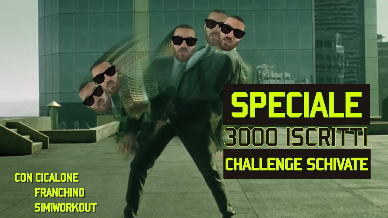 Challenge di schivate - SPECIALE 3000 ISCRITTI - Cicalone - Sim1workout - Franchino - background