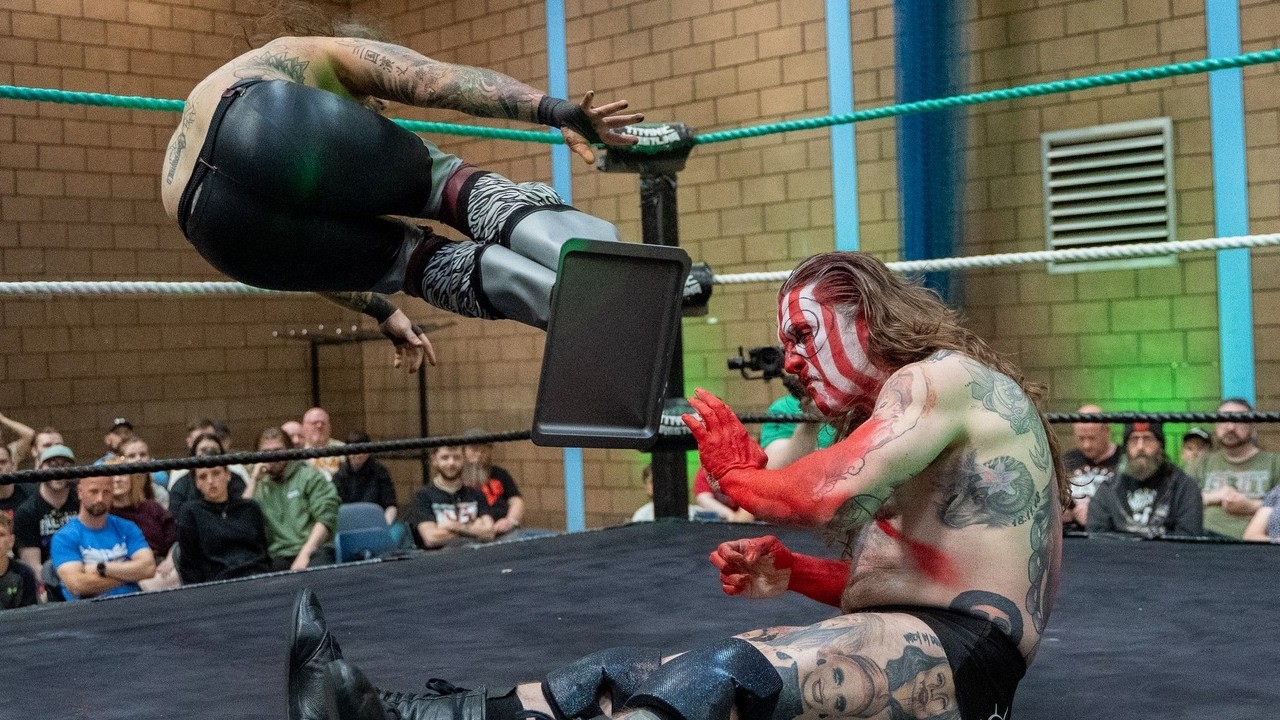 Full Match - Gary Gibson Vs. Redmond - Full Metal Mayhem - Titanic Wrestling background