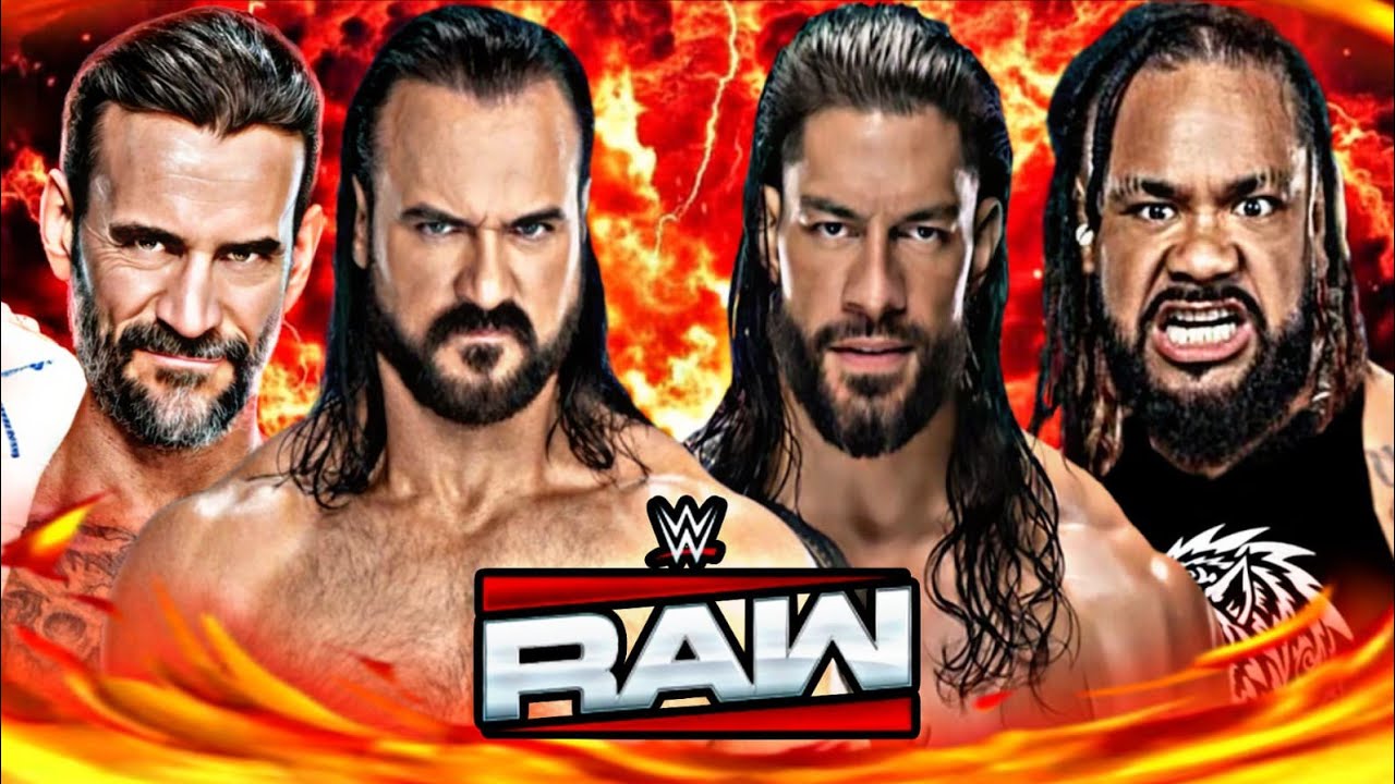 Roman Reigns & Jacob Fatu Vs CM Punk & Drew Mcintyre WWE Raw 19 Mar 2026 WWE2K26 Simulation