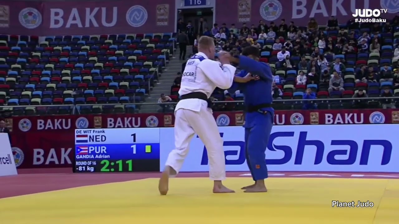 Frank DE WIT 🇳🇱 🆚️ Adrian GANDIA 🇵🇷 | 3 раунд/-81кг | Большой Шлем Баку 2024