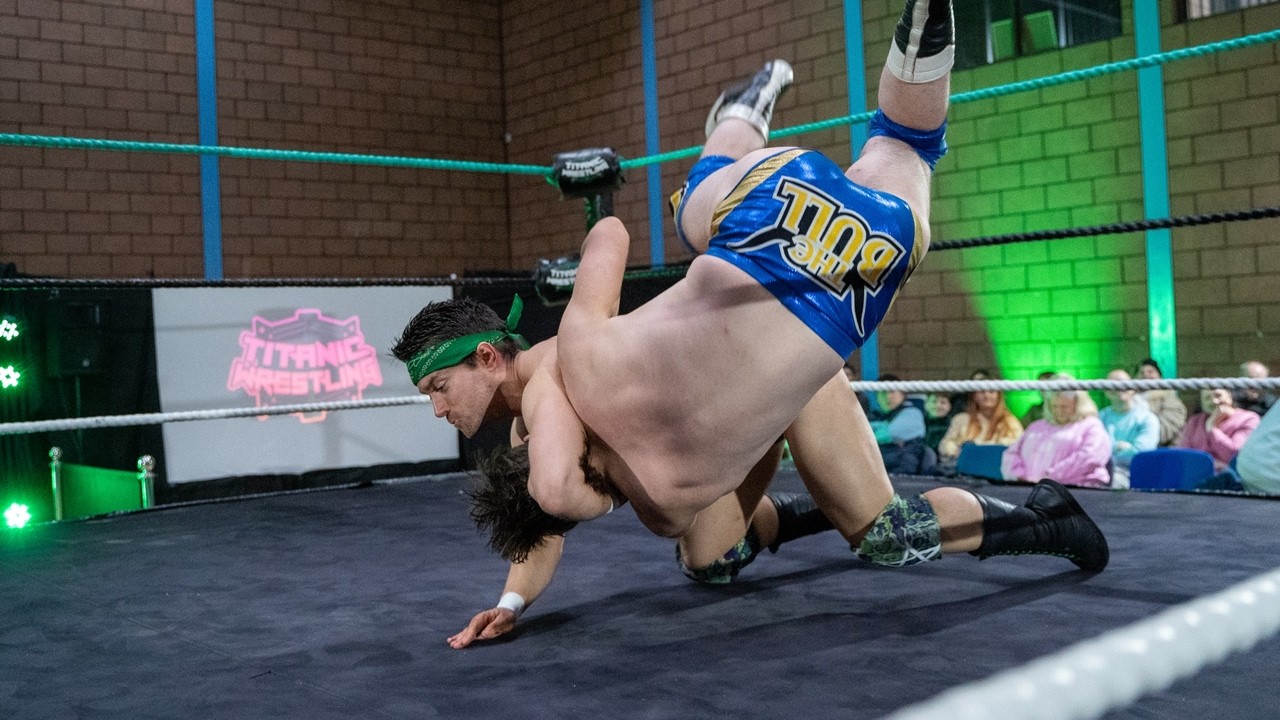 Full Match - Rocky Starr Vs. CBL- Titanic Wrestling background