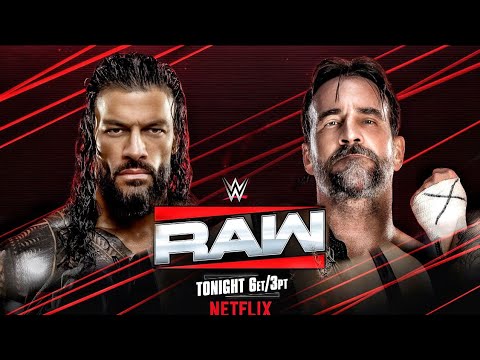 Roman Reigns Vs CM Punk Full Match WWE RAW 2026 - The Original Tribal Chief Vs The Best In The World