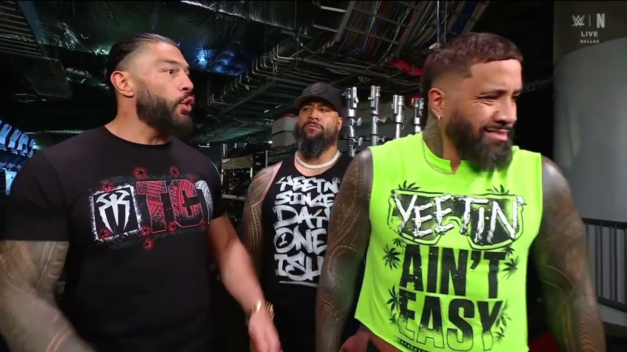 Roman Reigns & Jey Uso backstage segment _wwe Raw Highlights 6 October 2025