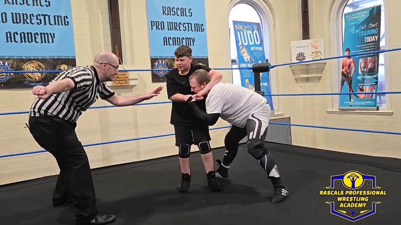 Training Match - Rascals Children's Pro Wrestling Academy- Zac Walker vs Jagguernaught background