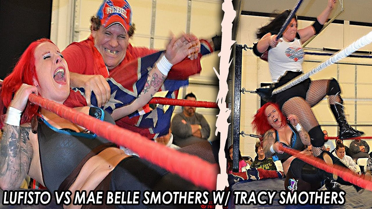 2014 - LuFisto Vs May Belle Smothers w/ Tracy Smothers | #womenswrestling #indiewrestling