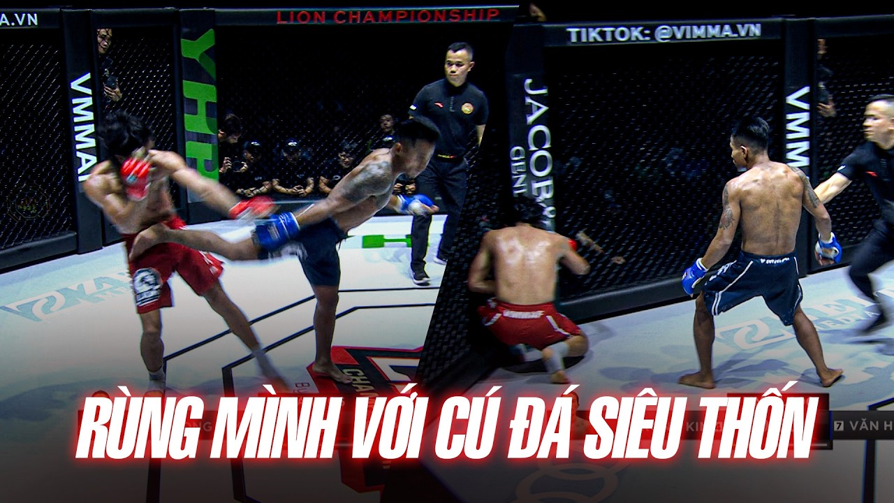Giây phút khán giả RÙNG MÌNH với cú đá SIÊU THỐN từ người Sắt Đinh Văn Hương knock out Trọng Kim