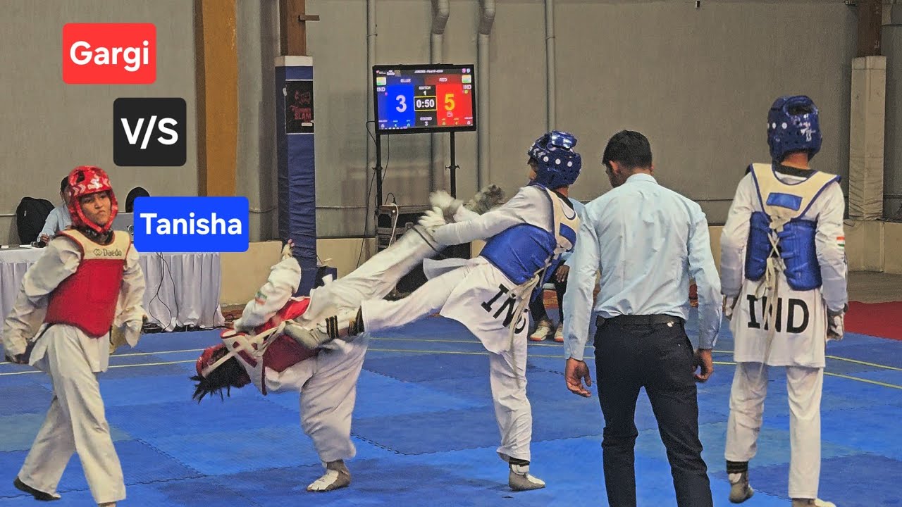 When Short Fighter Dominates Tall Opponent | Taekwondo Federation Cup #taekwondo 