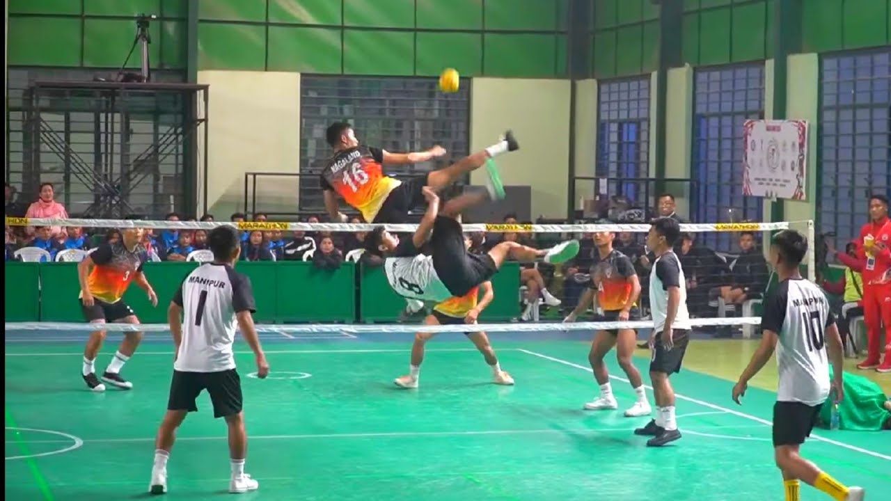 Final Nagaland đ Manipur | Men's Quadrant | 3rd North East games Sepaktakraw.