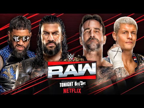 Roman Reigns & Jey Uso Vs CM Punk & Cody Rhodes WWE RAW 2026 - FULL MATCH