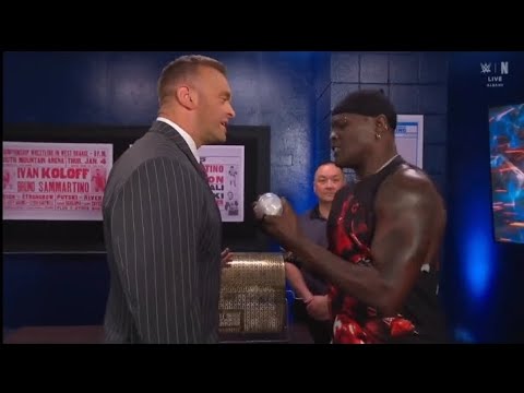 R Truth confronts Nick Aldis _WWE Smackdown 14 November 2025